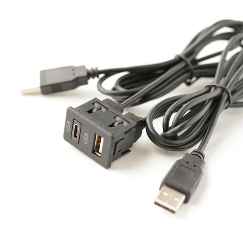 Car Dashboard Extension Cable USB Type-C Interface Charging for Cellphone