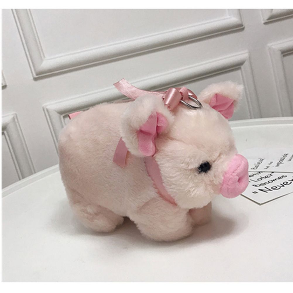 Bag Pink Pig Plush Bag Fluffy Plush Bag Soft Shoulder Bag Animal Crossbody Bag