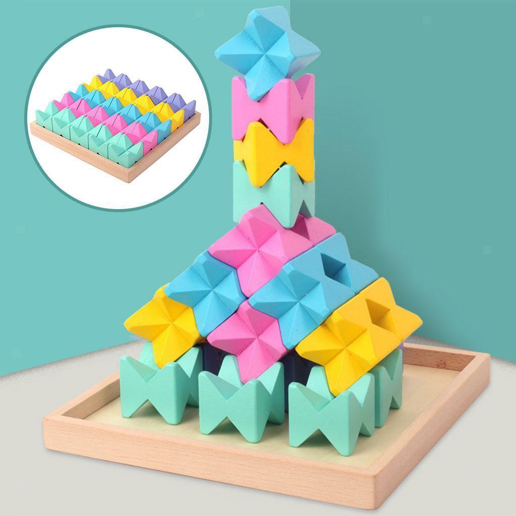 Geometric Shape Stacker puzzle playing Early Learning   Gift