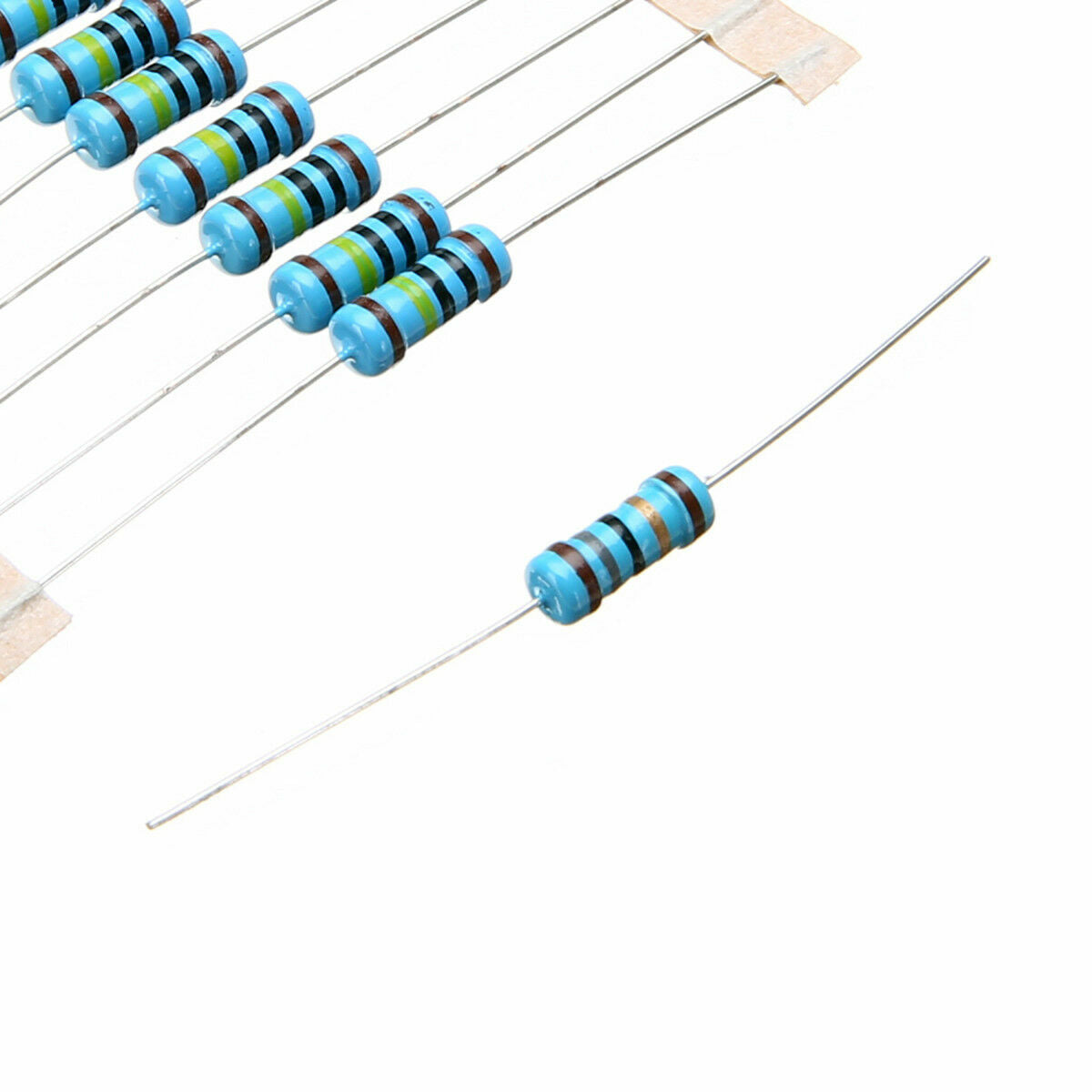 500pcs    1% 1ohm~1M 1W Metal Film Resistors Resistance Assortment Kit 50 Values