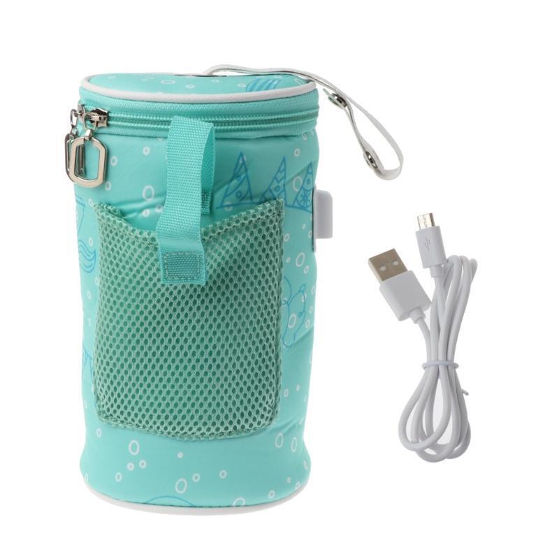 Baby Milk Bottle Warmer Insulated Bag Portable Travel Cup Thermostat Heater