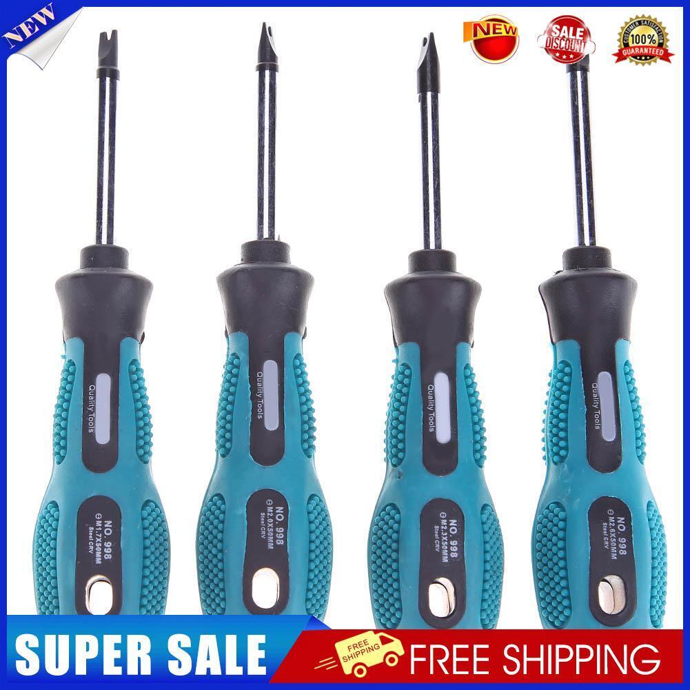 4pcs U Shape Screwdriver Set Multifunction CR-V Screw Driver Hand Tool