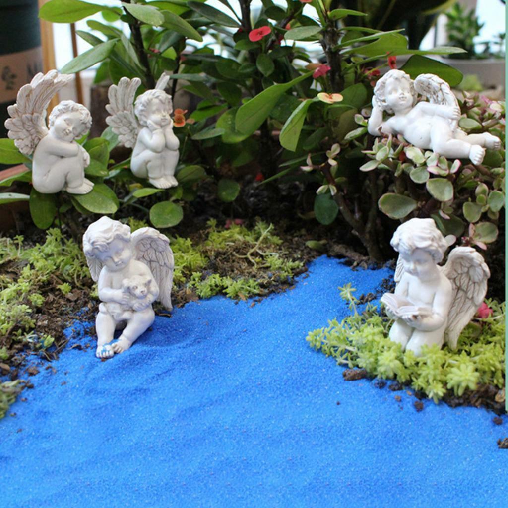 5 Pieces Angel Statue Garden Stakes Mini Landscape  Yard Porch Decor