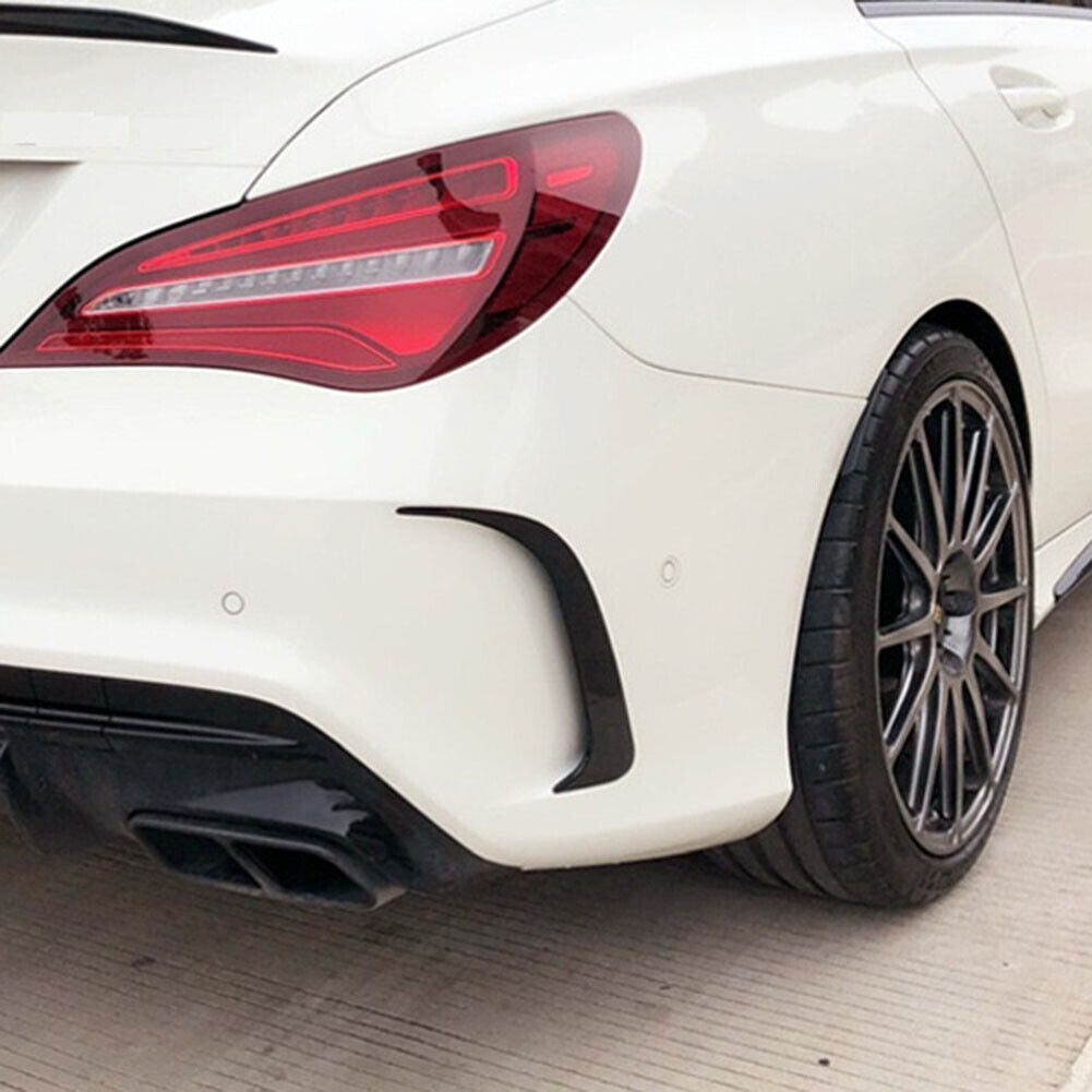 Rear Bumper Vent Canards for Mercedes-Benz CLA 200 AMG 14-18 (Gloss Black)