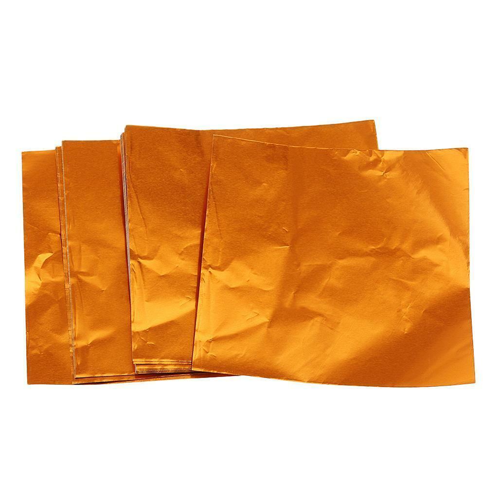 200Pcs  Aluminum Foils Candy  Wrappers Sweets Package DIY 8x8cm