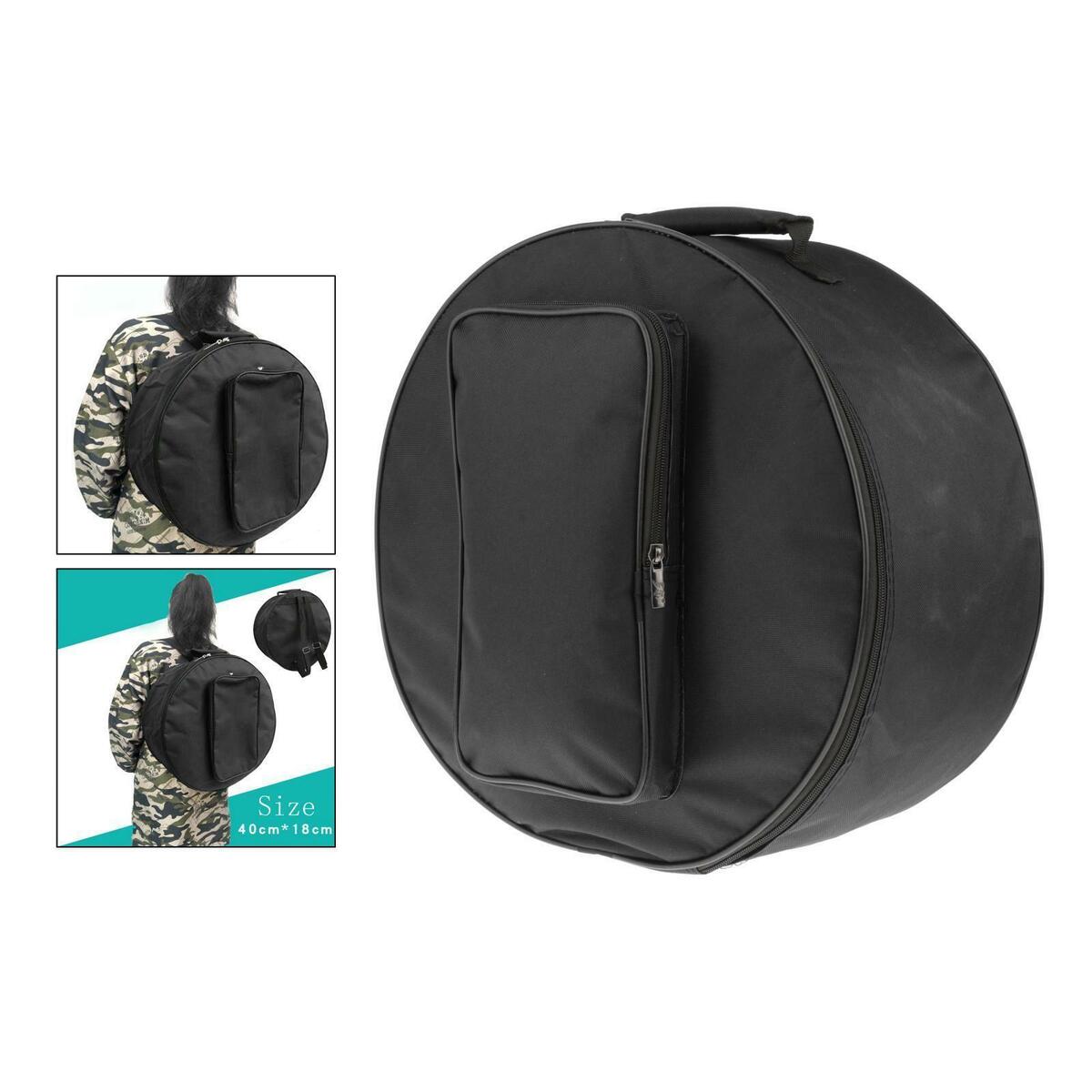 Black Oxford Cloth Snare Drum Bag Case  Instrument Accessory