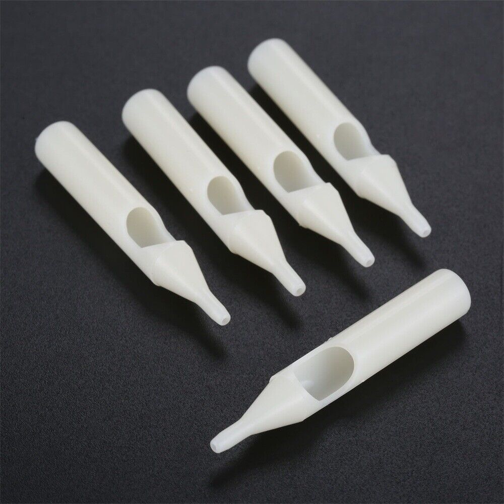 25x White Tattoo Disposable Nozzles Needles Tips 3R-5R-7R-9R-11R Tattoo Body Art