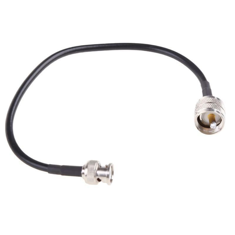 BNC Male to PL259 Male Coax Connector RF Jumper Pigtails Wire Terminal Straight
