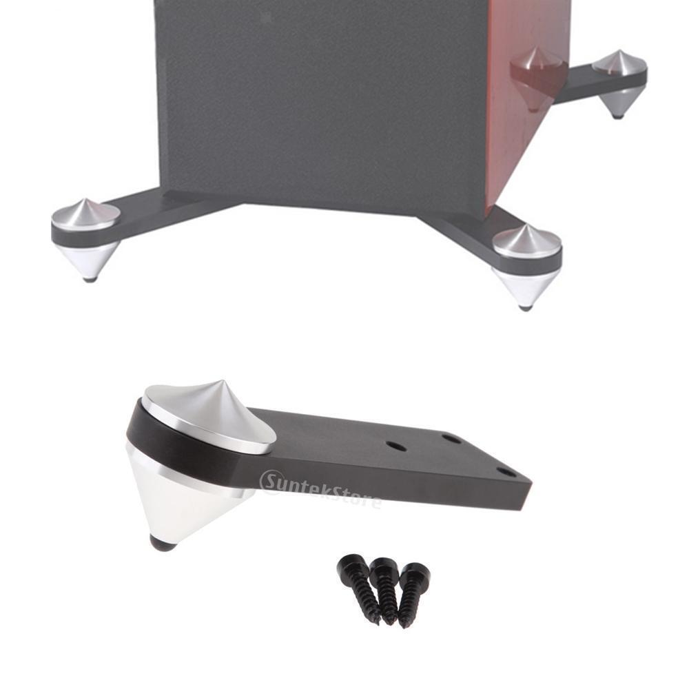 Pure Aluminium Speaker Shockproof Absorbing Floor Stand Spikes Feet Nails