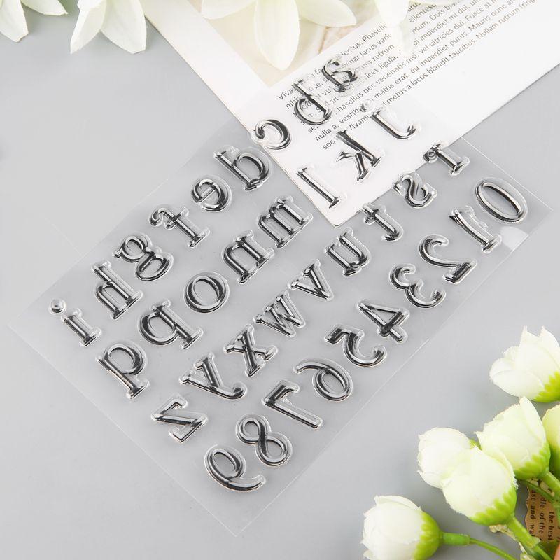 Alphabet Silicone Clear Seal Stamp DIY Scrapbooking Embossing Photo Album Paper