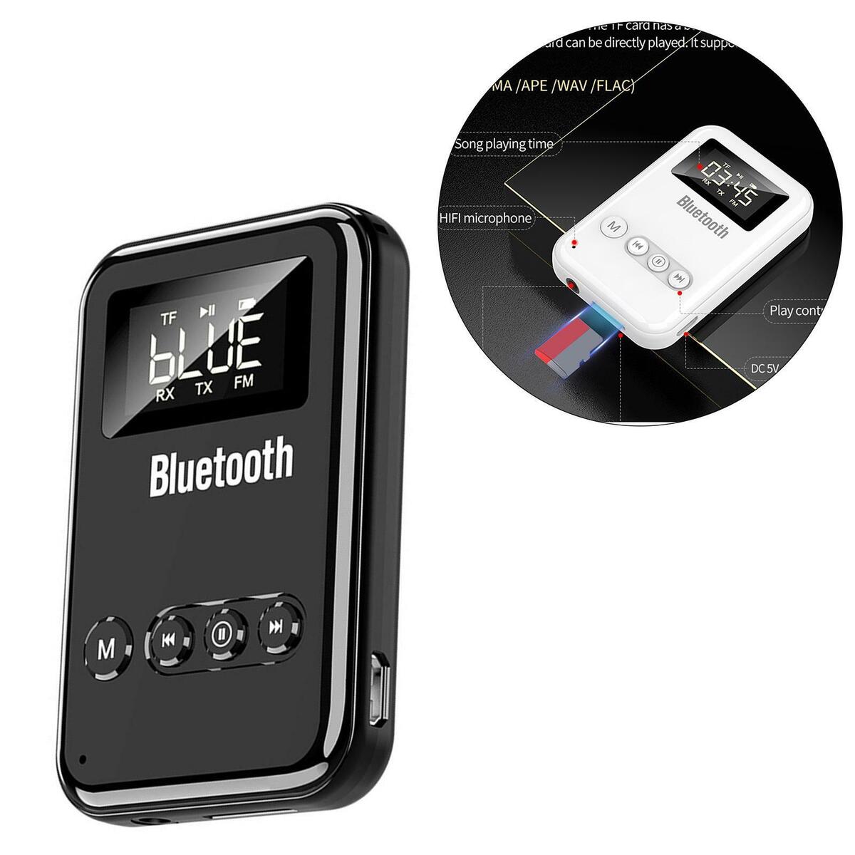 5.0 Adapter Transmitter Receiver for  FM 300mAh LED Screen