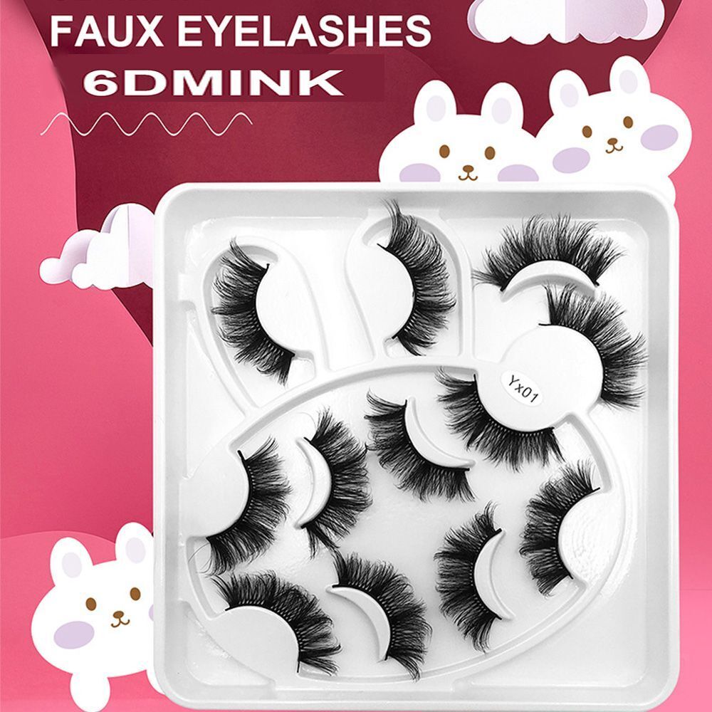 Tools Cruelty-free Fluffy Messy 8-25mm Lashes False Eyelashes 6D Faux Mink