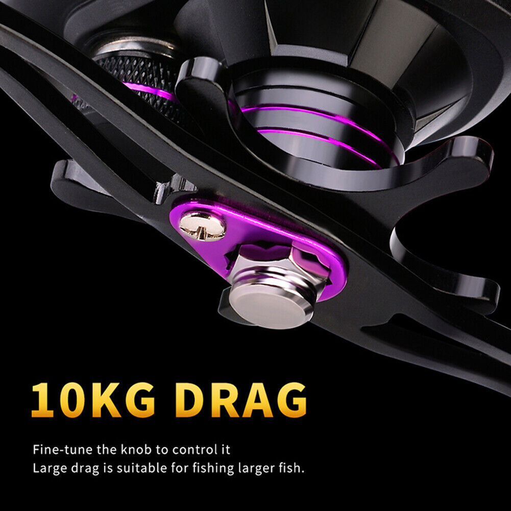 PROBEROS Baitcasting Reel 7.2/1 10kg Spool Max Drag 3+1BB Reels (CS10 Left)