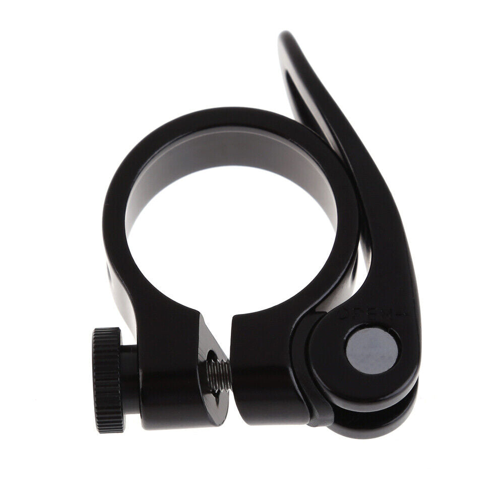 31.8mm MTB Bike Cycling Saddle Seat Post Clamp Quick Release QR Style Black