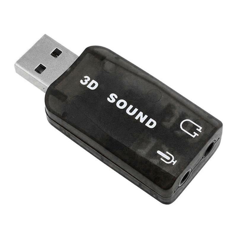 USB Audio Adapter CM108Chip USB to 3.5mm Microphone Jack 5.1Channel Direct Sound