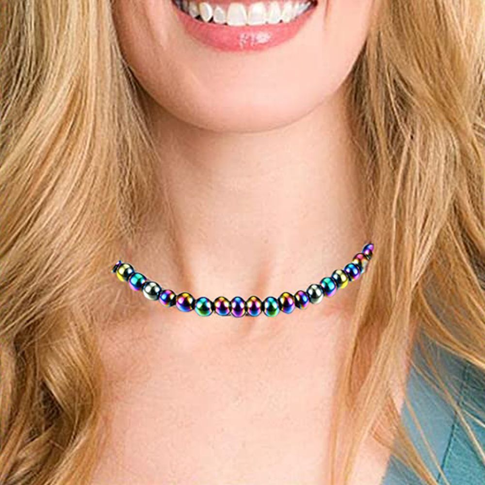 Jewelry Gift for Women Men Lymph Drainage Magnetic Necklace Hematite Necklace
