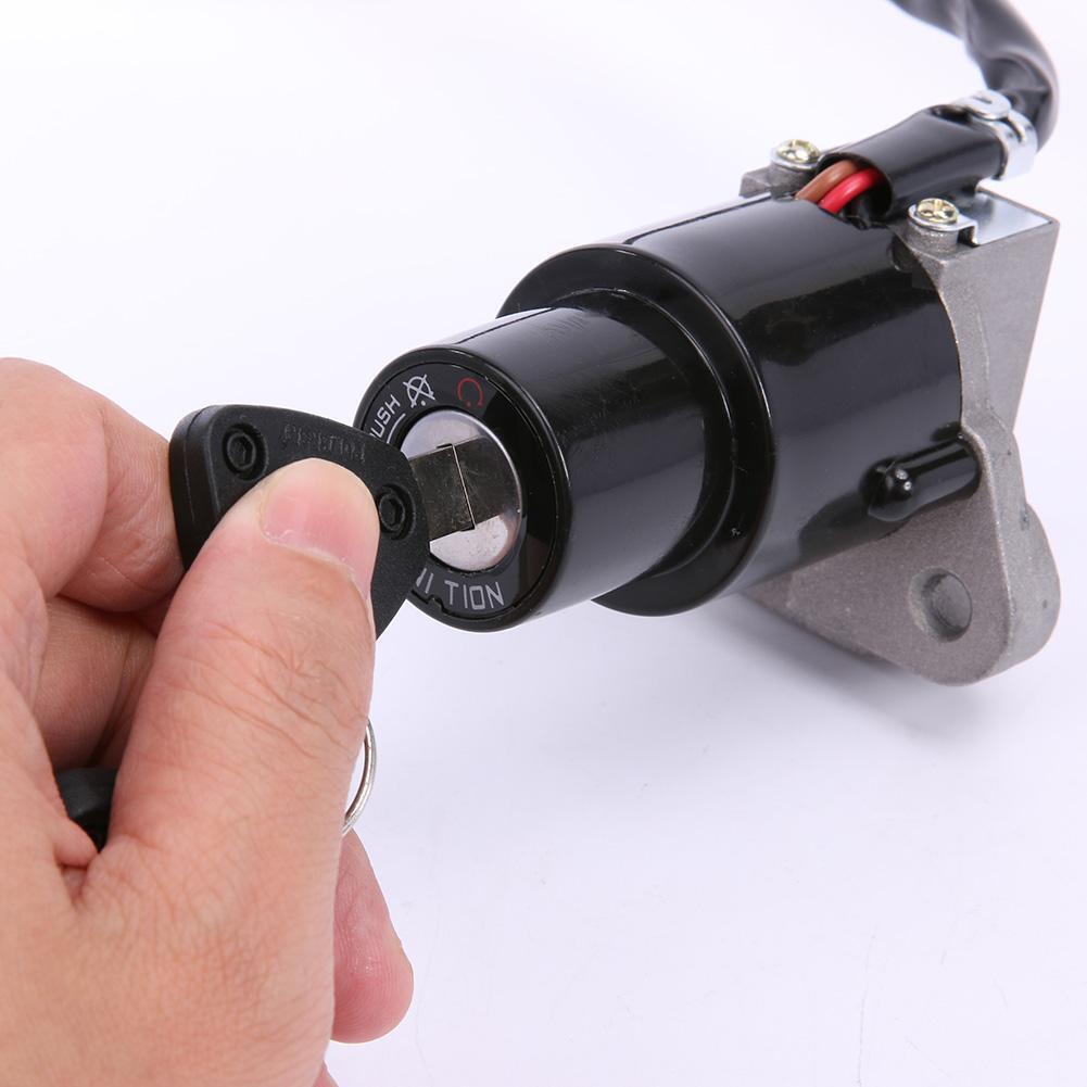 Motorcycle Ignition Switch Lock Assembly with 2 Keys for Yamaha DT 125R