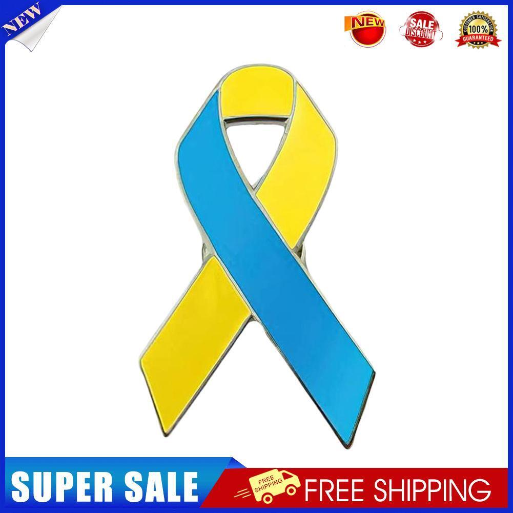 Ukrainian Pattern Ribbon Style Pin Jewelry Gift Ukraine Flap Collar Brooch