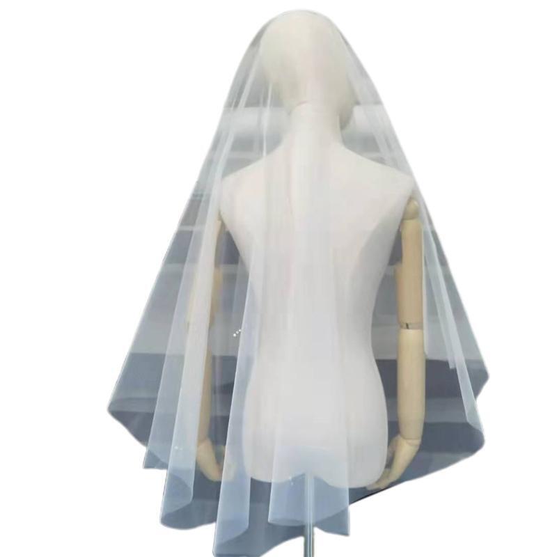 Wedding Veil Rhinestones Embellished Short Bachelorette Party Sheer Veils