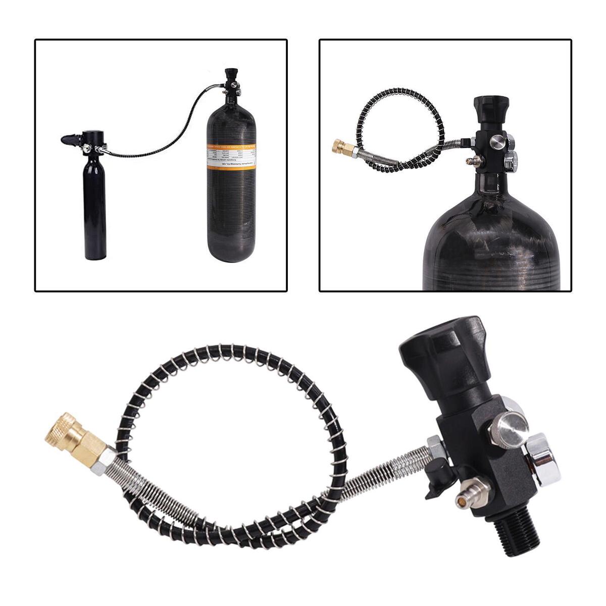 Charging Valve Alloy Air Fill Station Refill Adapter for Fire Fighting Tank