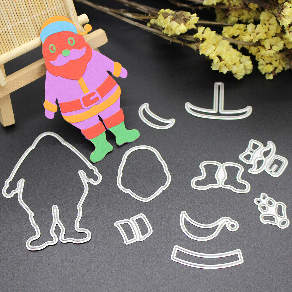 Santa Metal Die Cutting Die Stencil DIY Scrapbooking Paper Card Decor Craft