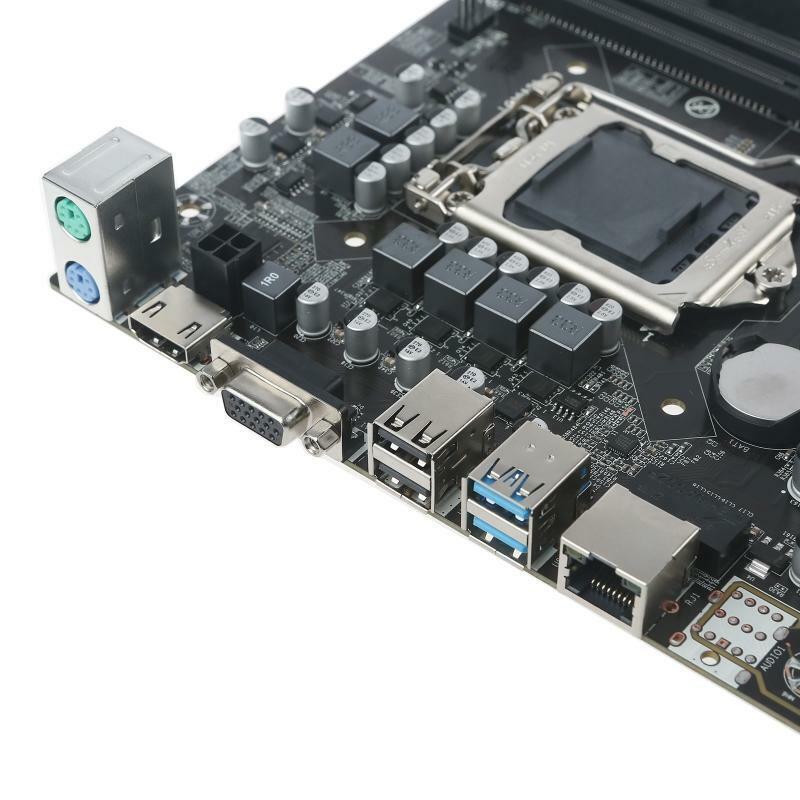 B250C BTC Mining Motherboard LGA 115 DDR4 Memory 12 PCI-E Video Slots for Mining