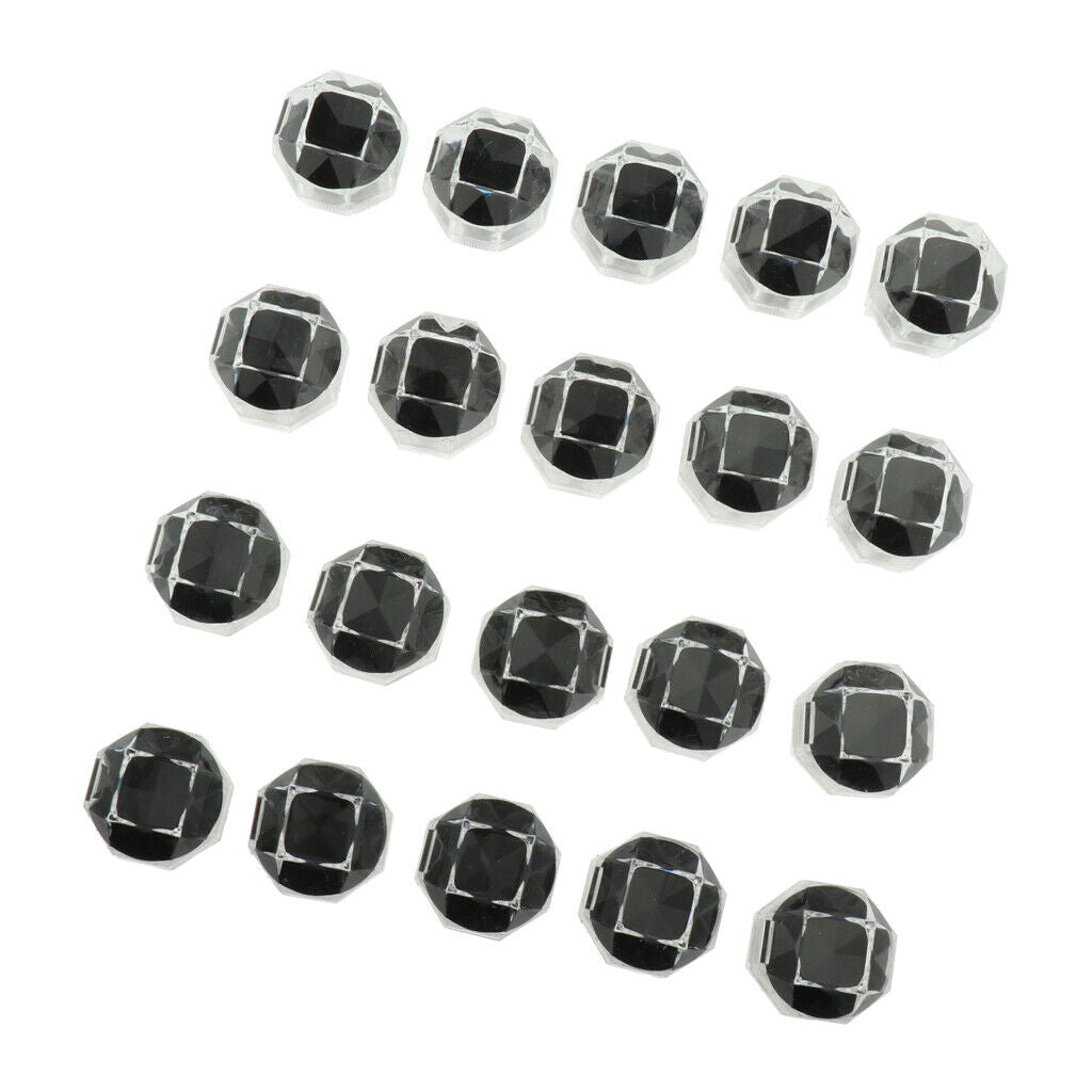 20PCS Acrylic Transparent  Small Plastic Jewelry Display Case Black