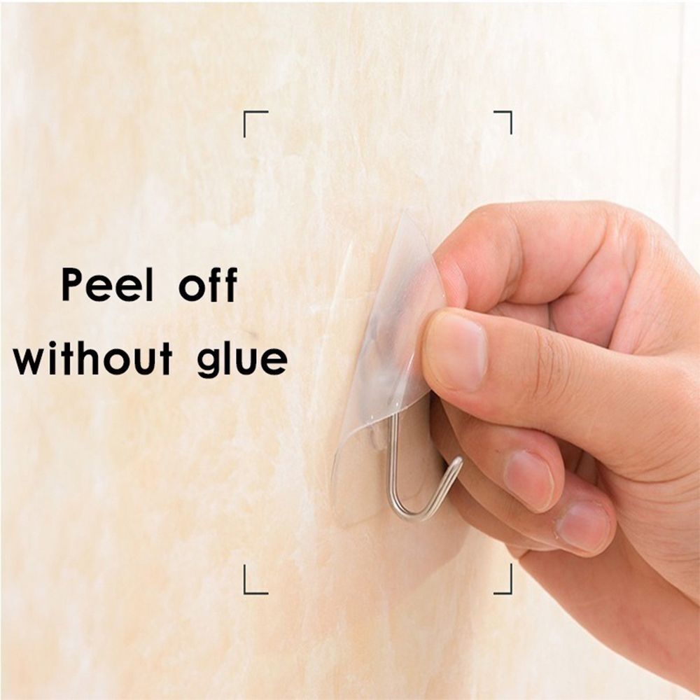 15Pcs New Strong Bathroom Home Sucker Wall Hanger Non Trace Hooks Sticky