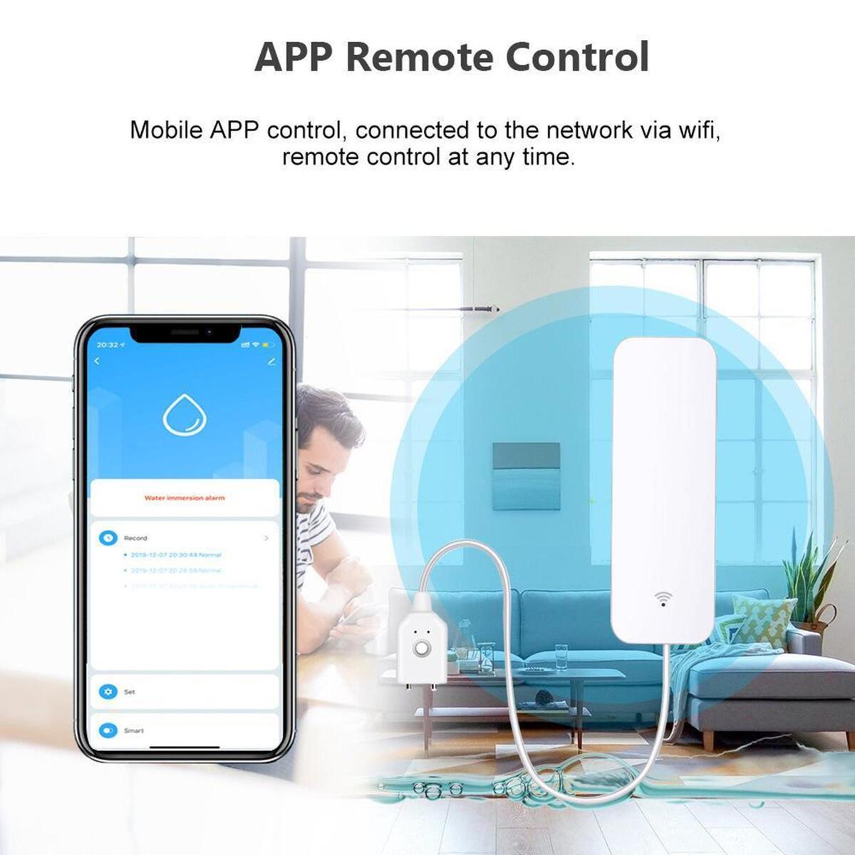 Wifi Water Sensor Leak Detector Alarm Sensor Overflow