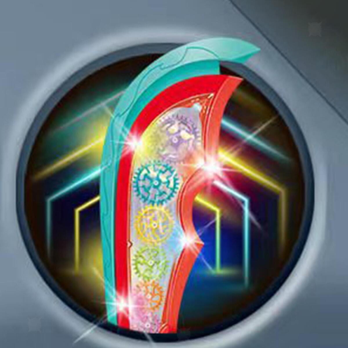 Light up Gear Sword and Sound Costume Accessories for Kids Halloween Party