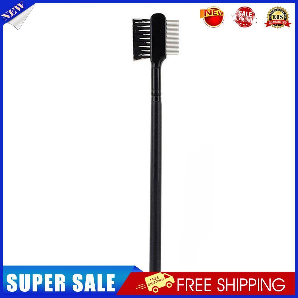 Pet Eye Comb Tear Stain Remover Double-Sided Eye Brush for Dog Cat (Black)