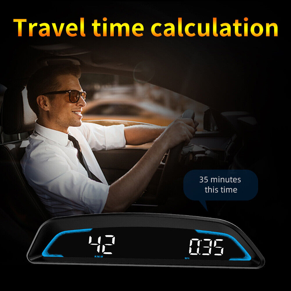 Auto Hud Display On-Board Computer Fuel Mileage Alarms Car Head Up Display