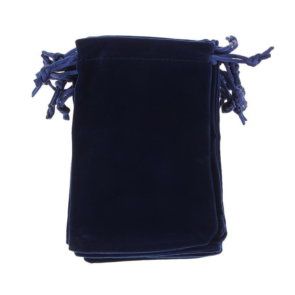 10x Velvet Pouch with Drawstring for Coin Jewelry Storage Wedding Gifts Bag