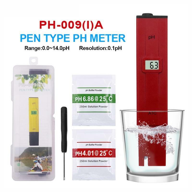 Pocket Pen Water Test ATC Digital PH Meter Tester PH-009 IA 0.0-14.0pH Aquarium