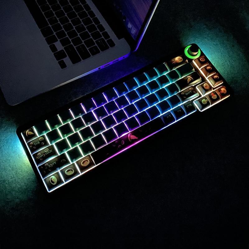 141 Key XDA Profile Keycap PBT DYE-SUB Personalized Jelly fish Backlight Keycap