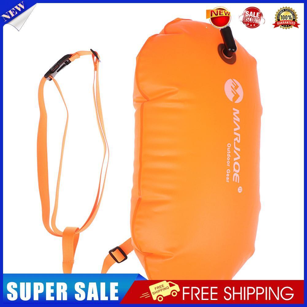 Inflatable Swimming Float Air Dry Bag PVC Buoy Water Sport Bag (Orange)