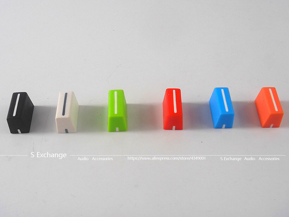 6 pcs Fader Cap Straight Slide Potentiometer Cap For RANE TTM-54 56 57 61 68