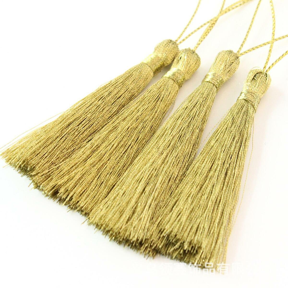 of 60 10cm Handmade Bookmark Tassels Cord Loop for Bookmarks Accessory