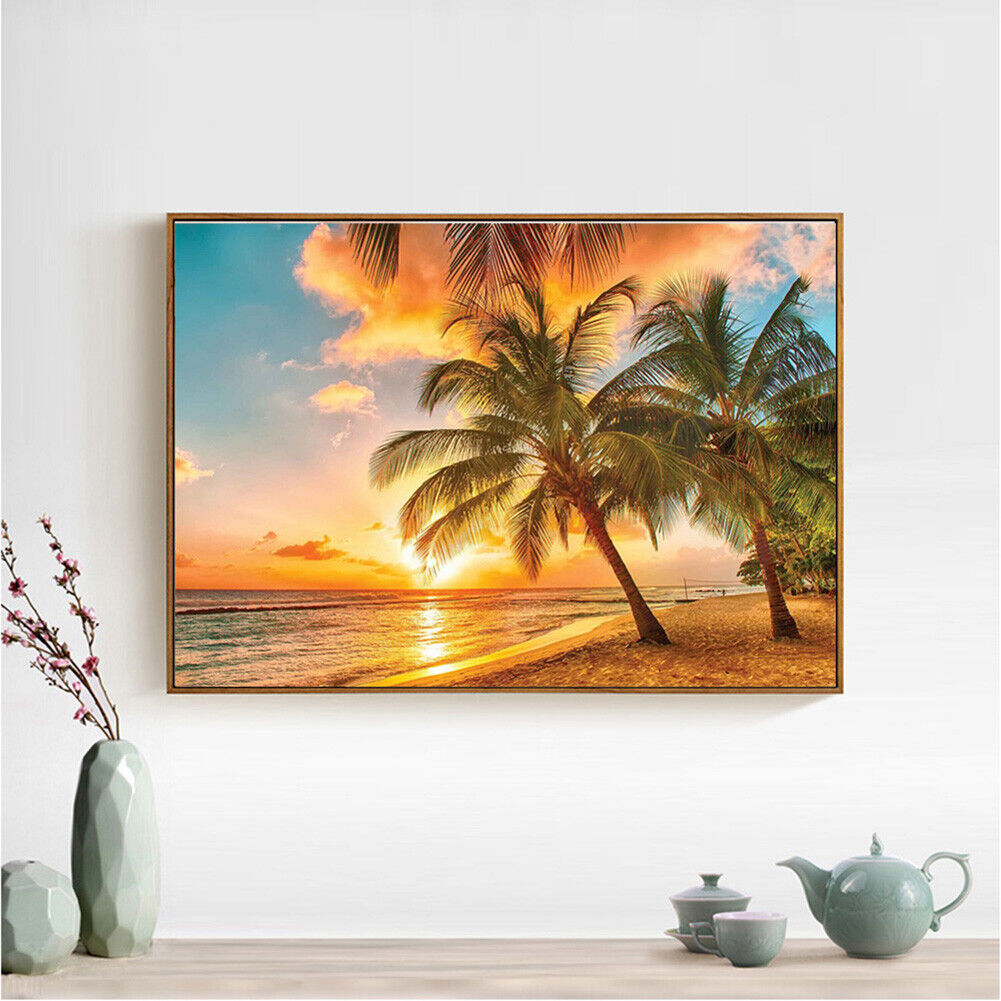 Sunrise Sea 5D DIY Diamond Painting Embroidery Kits Needlework Cross Stitch