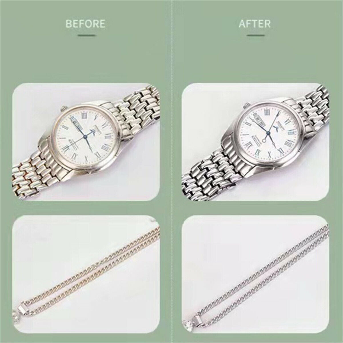 Ultrasonic Cleaner Steel Sonic Wave Tank Glasses Watch Jewellery Cleaning