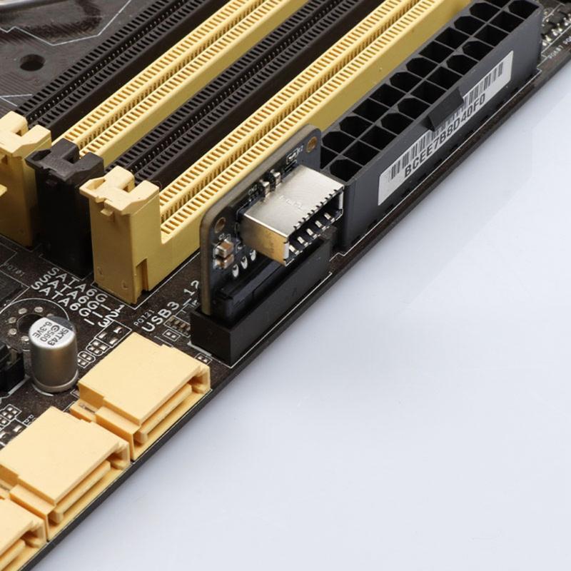 USB 3.0 (3.1 Gen 2) 19 Pin Header to USB 3.1 Type-E Type-C 20 Pin A-Key Header