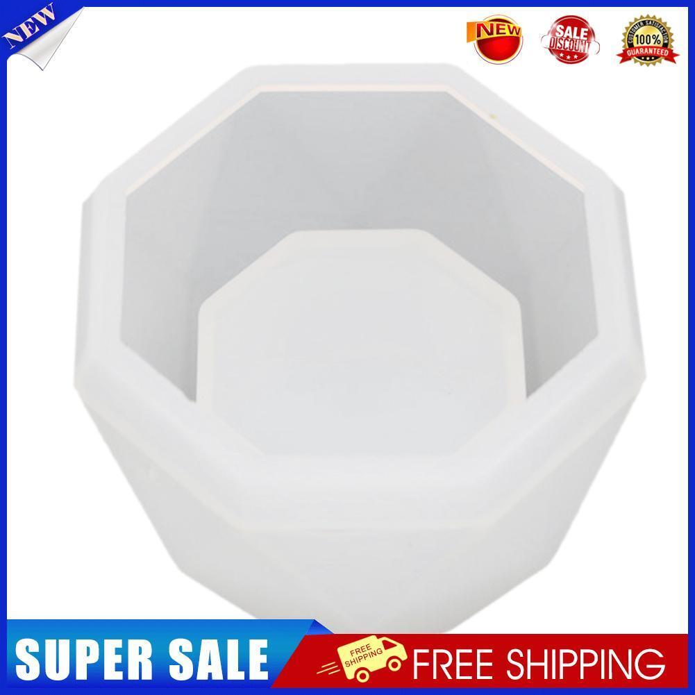 Silicone Flowerpot Mold DIY Succulent Clay Mold Soap Concrete Mold (C)