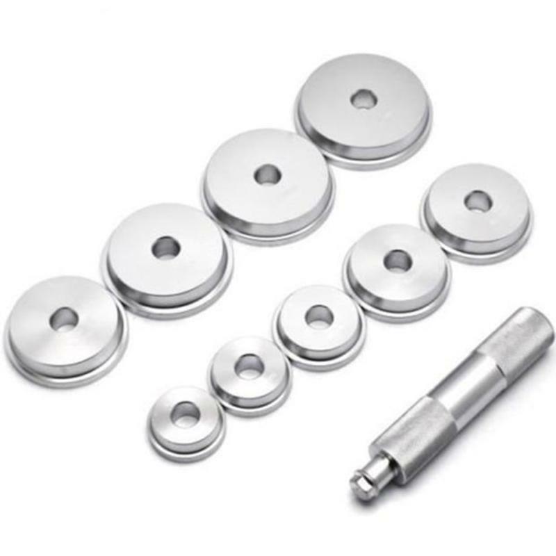 14 Pieces Bearing Race and Seal Bushing Driver 3 Discs Collar Mandrels