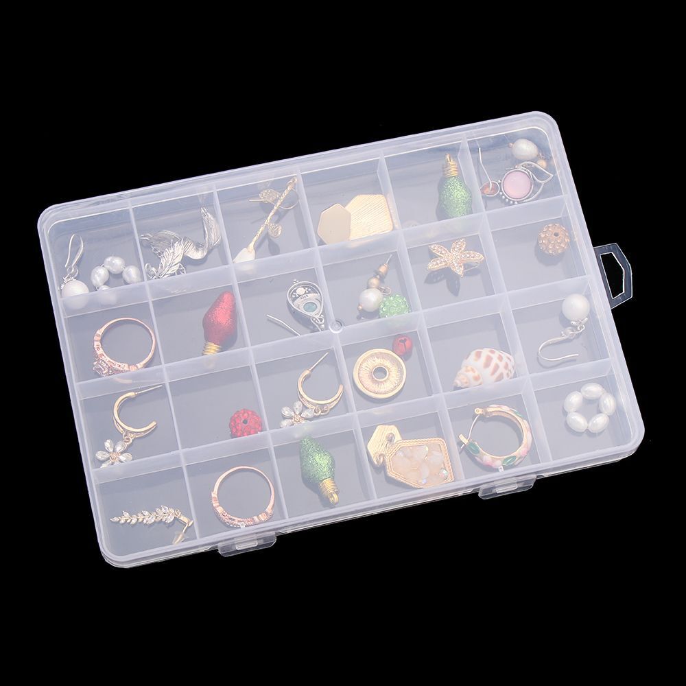 Compartment Beads Container Storage Case Earring Boxes Jewelry Storage Box