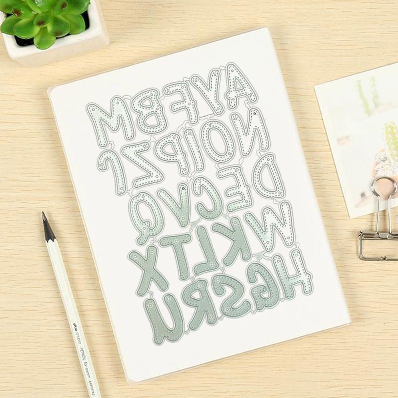English Alphabet Cutting Dies DIY Stamps Crafts Template Mold Stencils