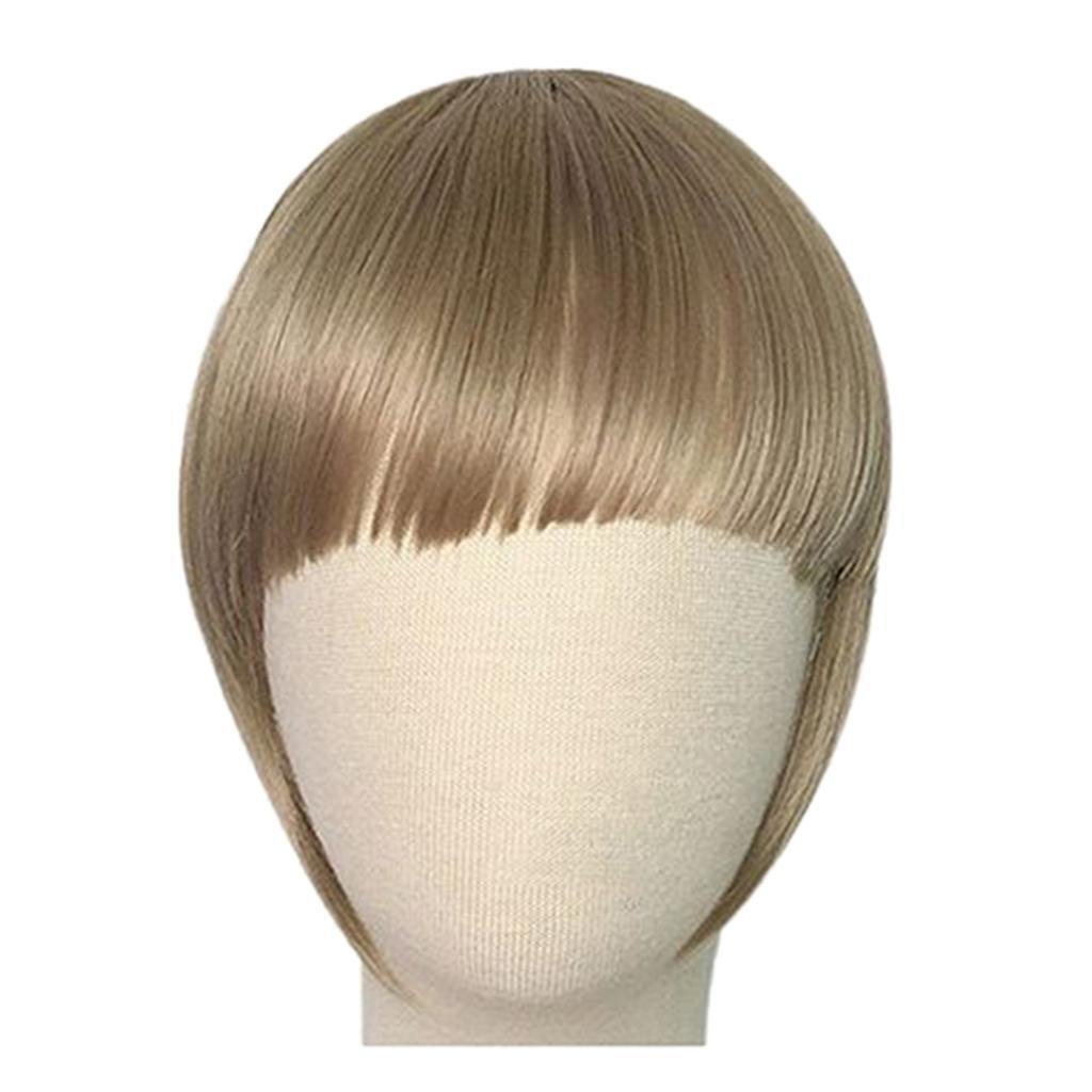 Heat Resistant Synthetic Hair Bang Clip In On Bang Fringe Hair Extension 05