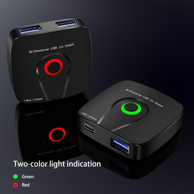 USB 3.0 Switch USB Switch Selector USB Bi-directional Switcher Box USB Sharing