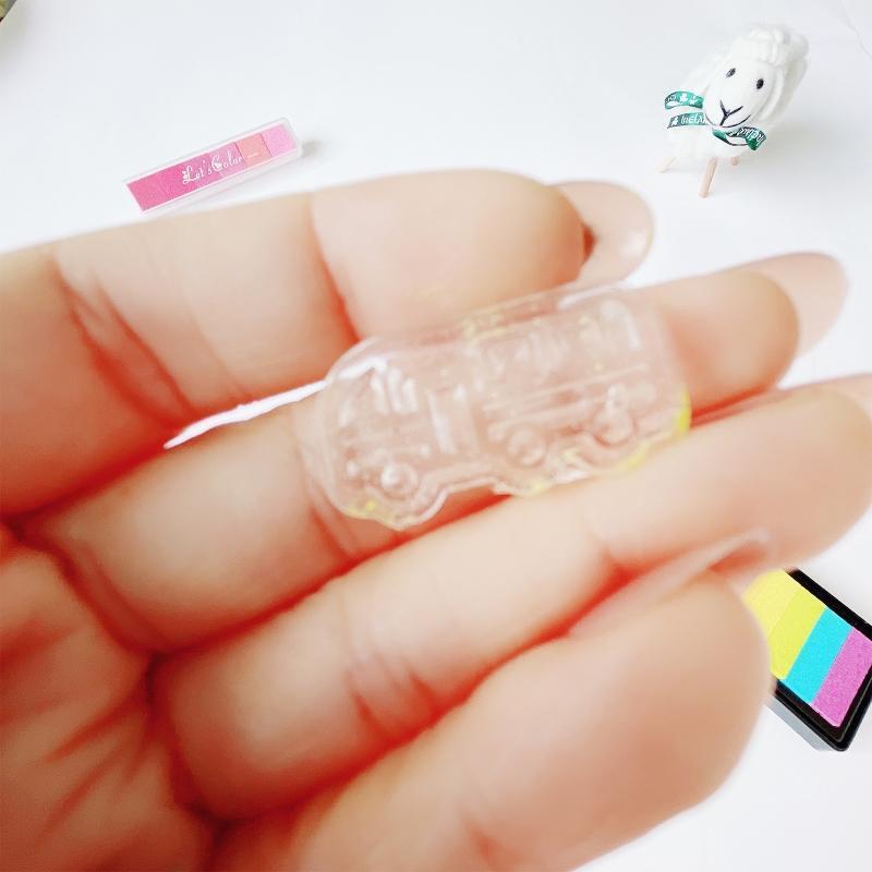 24 Pcs Children Graffiti Stamper Mini Silicone Stamp DIY Crafts Tools Party Gift