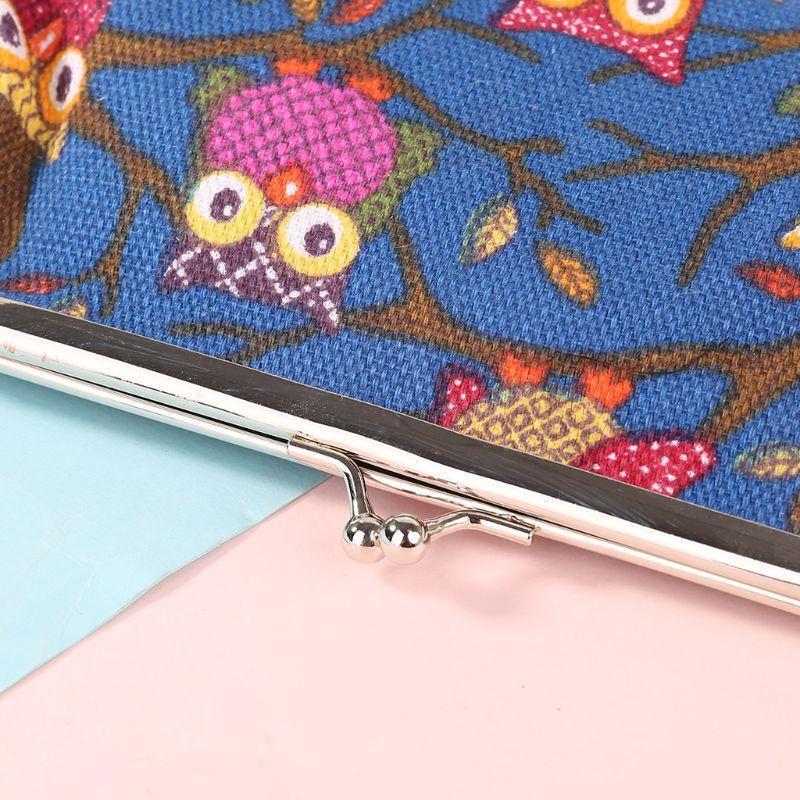 European Style Women Lovely Owl Hasp Purse Lady Wallet Clutch Bag