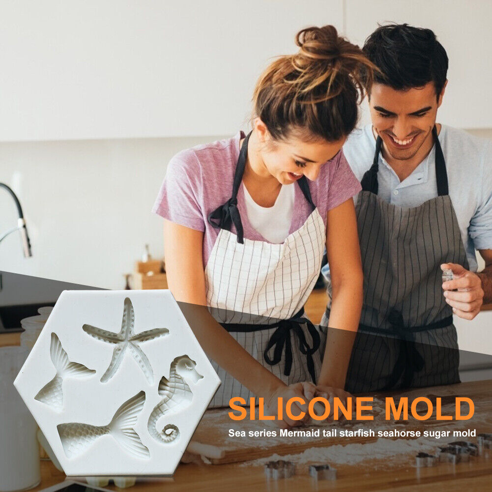 Sea Animals Cake Molds Silicone Fondant Mould Pastry Decoration Baking Tray